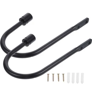 2pcs Wall Mounted Metal Curtain Hold Back Hooks Curtain Tieback Hook - Picture 1 of 12
