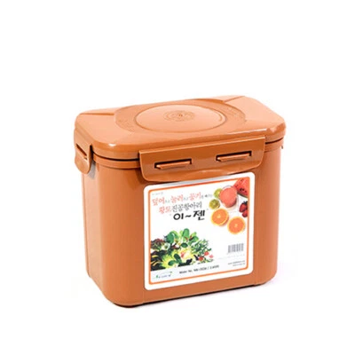 E-Jen Kimchi Sauerkraut Fermentation Container with Inner Lid Brown 0.45G / 1.7L