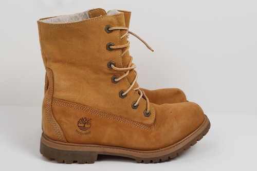 Stivali Timberland Wheat beige orsacchiotto in pile con lacci misura media 6 5 M