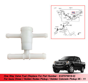 One Way Valve Fuel Use For Isuzu Dmax / Holden Rodeo Pickup 2005 2006 - 2011