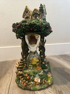 Snow White 7 Dwarfs Snow Globe Disney Hourglass Water Snowglobe Damaged WORKS - Picture 1 of 11