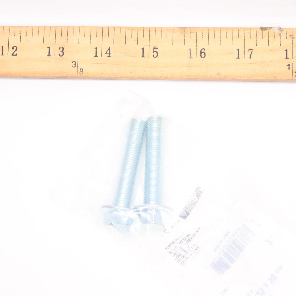 (2-Pk) Everbilt Metric Flange Bolt Zinc M10-1.25 x 50mm 194-828