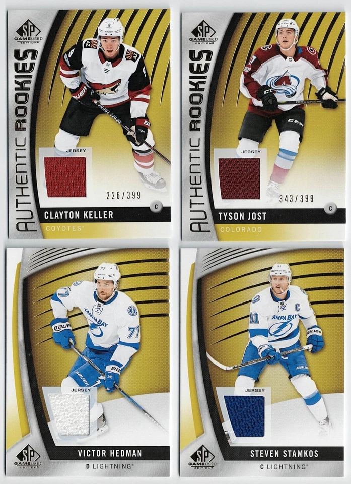 2017-18 SP Game-Used Base card and Rookies #/399 Jersey Gold Pick From List !! - Image 1 of 1