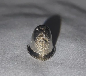 VTG Sterling Silver Police Fire Captains Hat Charm 1" - Picture 1 of 7