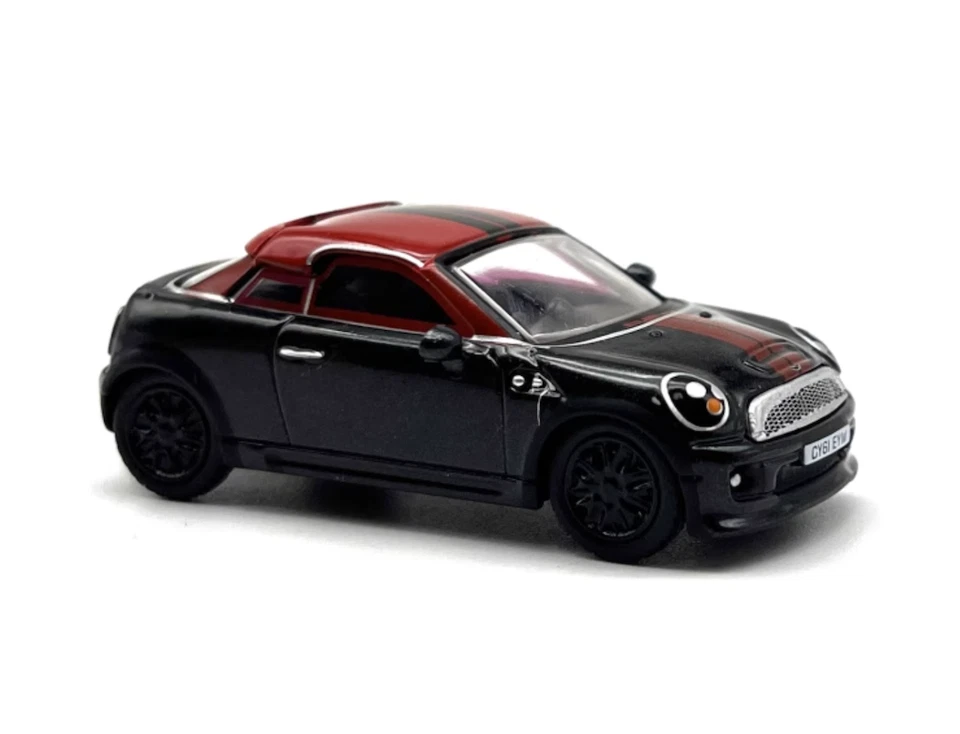 ZD 1:76 Red Mini Copper Coupe Sports Model Diecast Metal Car BN - Image 1 of 4
