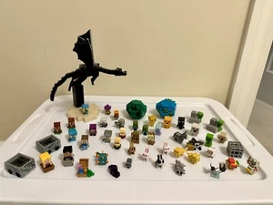 LARGE lot MINECRAFT Mini-Figures including THE END Ender Dragon & Steve(51 Pcs) - Picture 1 of 10