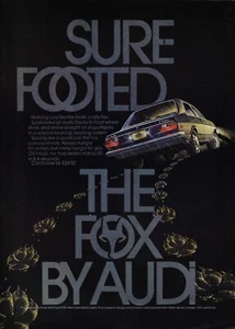 1974 Audi Fox Sedan Black Sure Footed 25 mpg Photo Car Vintage Print Ad x - Picture 1 of 2