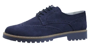FRANZÖSISCHE HERRENSCHUHE DIAMOND CASUAL ELEGANT BLAU WILDLEDER 100% MADE IN ITALY - Bild 1 von 4