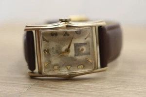 Orologio Vintage ELGIN 10kt Gold Filled 19j Carica Meccanica Unisex Servizio Art Decò - Foto 1 di 6