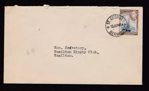 Bermuda 1946 St Georges Dinghy & Sports Club cover to Hamilton Dinghy Club - Picture 1 of 2