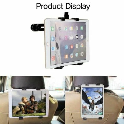 Universal In Car Headrest Back Seat Holder Mount for Apple iPads & Samsung Tabs - Image 1 of 4