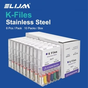 Limas de endodoncia dental 21-31 mm uso manual K-Files archivo de conducto radicular de acero inoxidable - Imagen 1 de 32