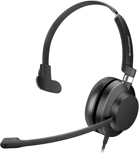 USB Headset with Microphone for PC Laptop Adjustable Noise Cancelling Wired - Picture 1 of 8
