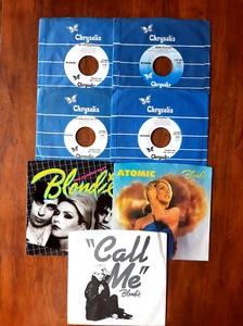 Blondie 45RPM Promotional Singles Set on Chrysalis Records - New and Un-Played - Picture 1 of 2