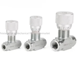 Hydraulic Two-way Throttle Valve Speed Control Valve STB-G/NPT 1/4 3/8 1/2 3/4 - Picture 1 of 13