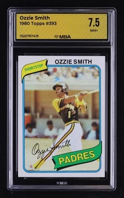 1980 Topps: #393 Ozzie Smith MBA 7.5 NM+ - Image 1 of 4