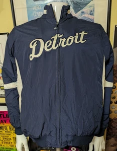 Detroit Tigers Majestic Therma Base Full Zip Dugout Jacket Youth XL MLB Nice - Picture 1 of 7