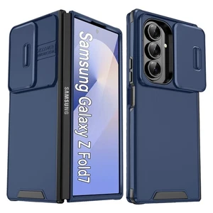 For Samsung Z Fold 7 6 5 4 5G Shockproof Hybrid Hard Case w/ Slide Camera Cover - Picture 1 of 52