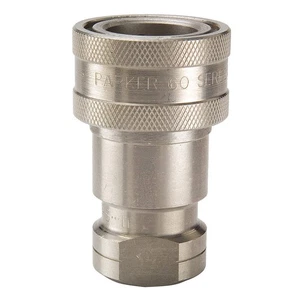PARKER SSH4-62Y Quick Connect,Socket,1/2",1/2"-14 31A876 - Picture 1 of 1