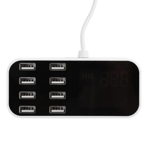 8-portowa stacja ładująca USB Adapter Ładowarka samochodowa z wyświetlaczem LED 40W do Smar FY - Zdjęcie 1 z 15