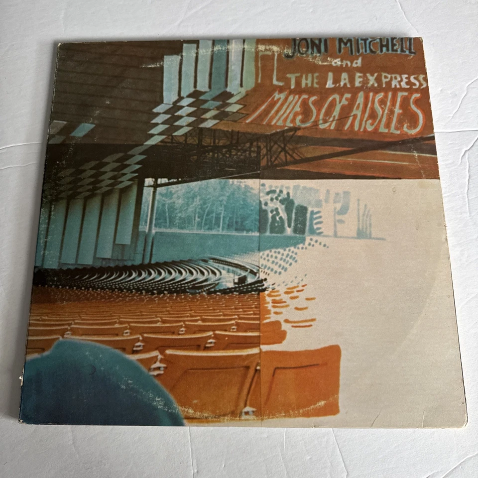 Joni Mitchell-Miles Of Aisles 2xVinyl LP Asylum Jazz Singer/Songwriter Live 74 - Image 1 of 4