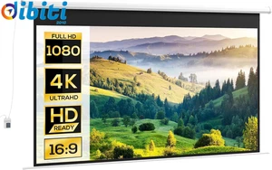 Schermo Proiettore 120 Pollici 16:9, Telo per Proiettore Motorizzato Con Telecom - Foto 1 di 12