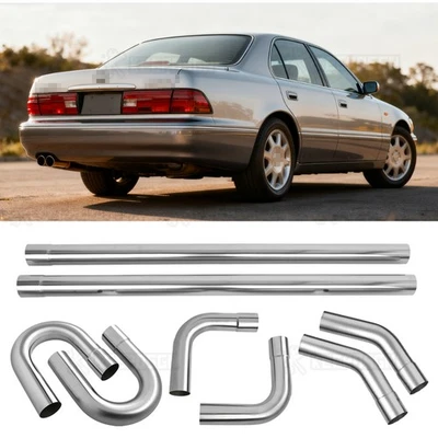 2.5"Stainless Steel Straight Bend Mandrel Exhaust Pipe Kit For Lexus LS430 LS460 - Image 1 of 4