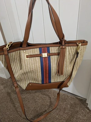 Bolso de Mano River Island Beige/Paja Rafia Grande.Nuevo  Foto 1 de 4