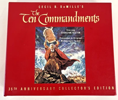 The Ten Commandments VHS, 1992, Letterboxed 35th Anniversary Collector's Ed. NEW - Image 1 of 4