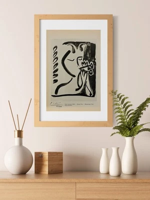 Pablo Picasso 原版手工签名平版画带真品证明和 3,500 美元评估 — 第 1/4 张图片