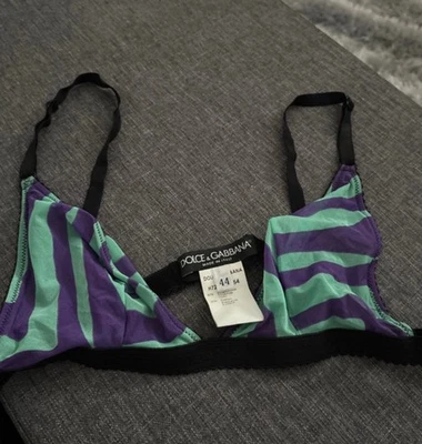 Bralette Dolce & Gabbana Rayas Vintage Talla Pequeña Foto 1 de 4