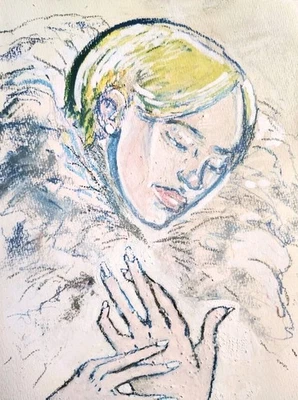 9 pulgadas x 12 pulgadas - Dibujo de moda/figura - SIN MARCO de A. Avila Foto 1 de 4