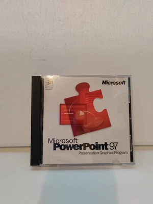 MICROSOFT PowerPoint 97  Presentation Graphics Program Software Only  - Image 1 of 4