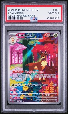 Pokemon TCG Temporal Forces Sawsbuck IR 166/162 PSA 10 - Image 1 of 3
