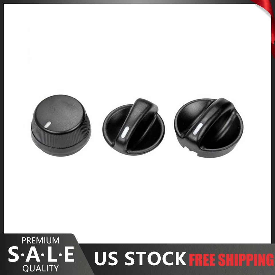 Kit de 3 peças Dorman para Honda Accord Odyssey botão de controle de temperatura variedade - Imagem 1 de 3
