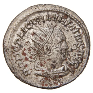 IMPERIO ROMANO - 253 AR Antoniniano - Valeriano I - Galieno y Valeriano en el altar - Imagen 1 de 2
