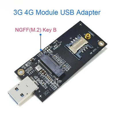 NGFF toUSB adapter with SIM card key slot B adapter card for ngff M.2 LTE module - Image 1 of 4