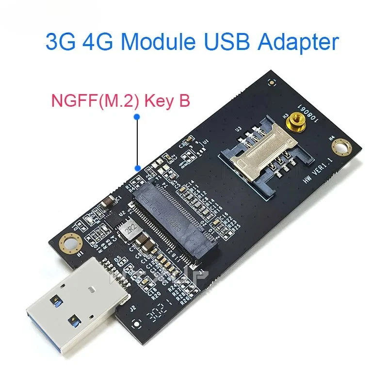 LTE 4G Module USB Adapter NGFF To USB Adapter with SIM Card Key Slot B Adapter - Image 1 of 4