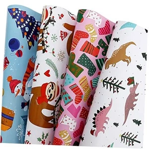 CAMKUZON Christmas Wrapping Paper for Kids Boys Girls Baby Women Men - 12 - Picture 1 of 8