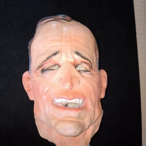 Vintage Latex Halloween Presidential Mask George H W Bush Made In Germany - Picture 1 of 6