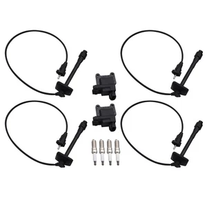 10Pcs Ignition Coils W/Spark Plugs&Wires Kit For Toyota Solara 1999-2001 UF180 - Picture 1 of 6