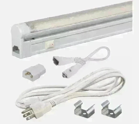 T4 20W FLUORESCENT TUBE BULB, FIXTURE & HARDWARE UL-LISTED (CHOOSE COLOR) - Image 1 of 1