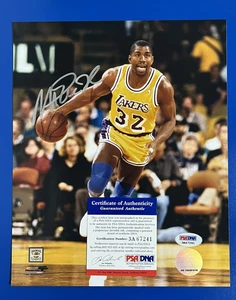 Magic Johnson Autographed 8x10 Photo – Lakers Legend – PSA/DNA COA - Picture 1 of 3