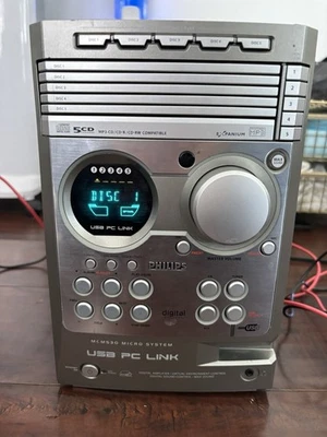 Philips Micro System USB PC Link 5-CD MP3 Player Radio ( READ DESCRIPTION)  - Image 1 of 4