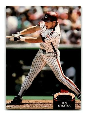 Len Dykstra 1992 Stadium Club #470b Philadelphia Phillies Mint to Gem - Image 1 of 2