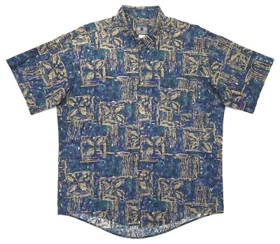 Local Motion Vintage Men's 2XL Hawaiin Island Tropical Button Up Shirt EUC - Image 1 of 4