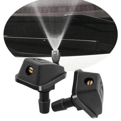 2 Boquillas Chorro Agua Nebulizada En Forma Abanico Para Limpiaparabrisas Coche Foto 1 de 4