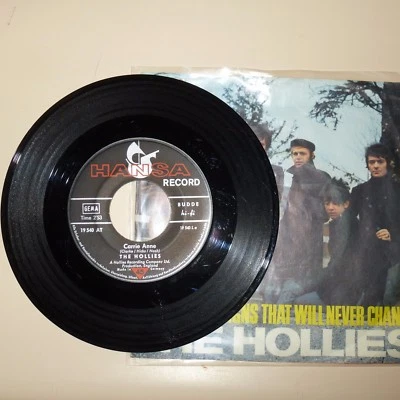 ROCK/POP 45 RPM RECORD WITH PICTURE SLEEVE - THE HOLLIES - HANSA 19540 - GERMAN Foto 1 de 2