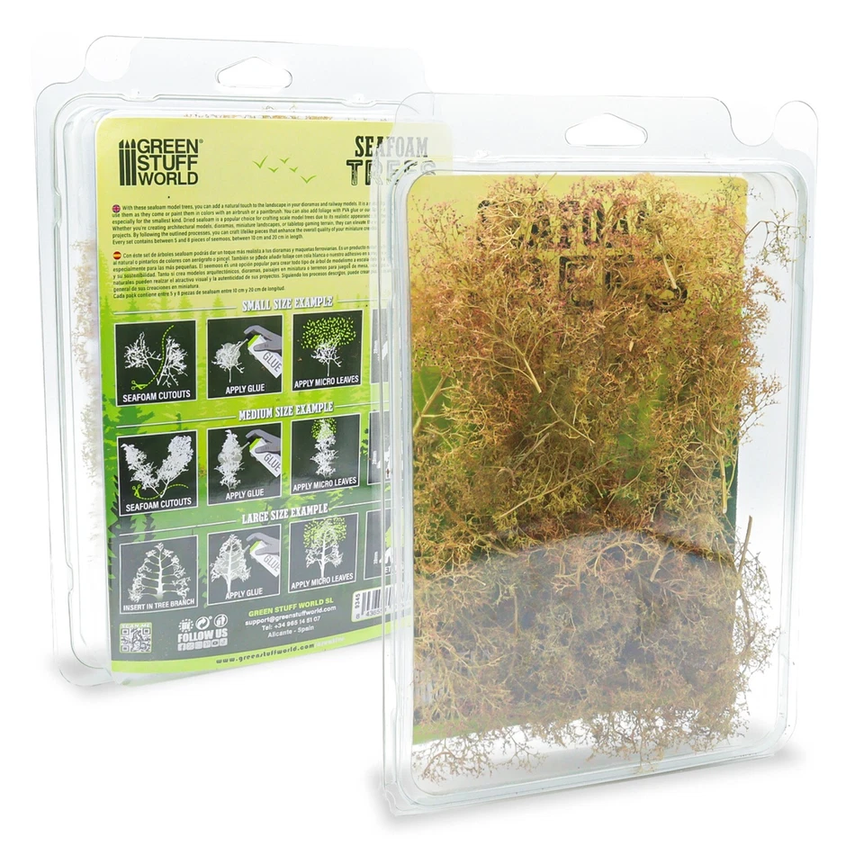 Meerschaumbäume Mischung - Seafoam Seemoos Modellbau - Landschaftsbau Eisenbahn - Bild 1 von 4