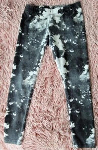 Wonder Nation Girl's Black And White Tie Dye Leggings Size 7/8 - Picture 1 of 3